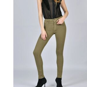 Black Orchid Gisele High Rise Skinny Clover & Over Olive Green Size 27 NWT